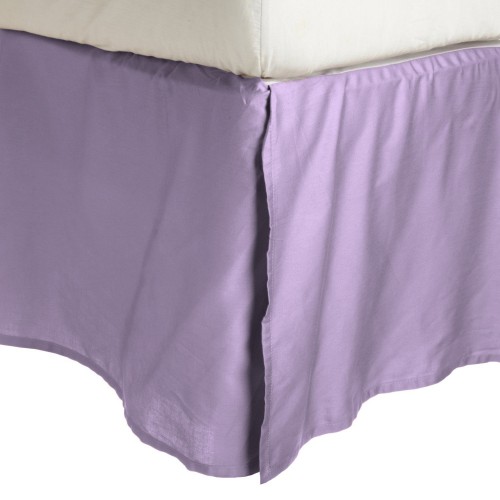 Executive 3000 Executive 3000 Series Queen Bed Skirt, 2 Line Embroidery - Lilac
