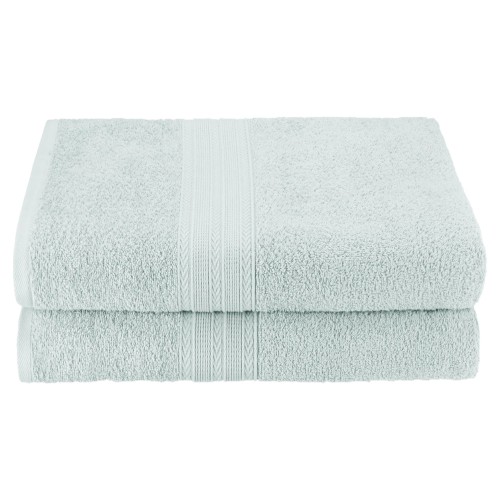 Ef-bsheet Am Eco-friendly 100 Percent Ringspun Cotton Bath Sheet Towel Set - Aqua Marine, 2 Pieces