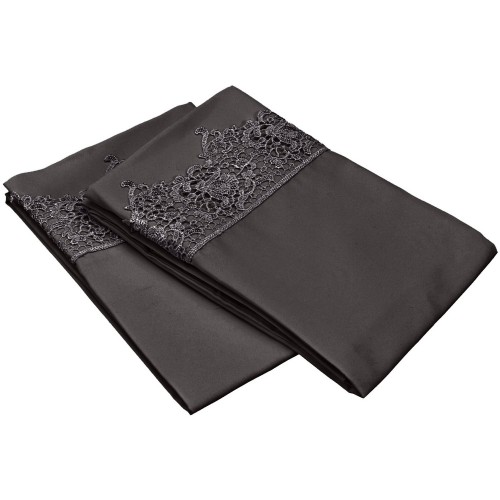 -executive 3000 Mf3000sdpc Rlclcl Executive 3000 Series Standard Pillow Cases, Regal Lace Embroidery - Charcoal