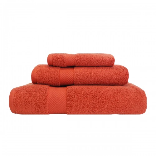 Zt 3 Pc Set Br Zero Twist Cotton Towel Set - Brick, 3 Pieces