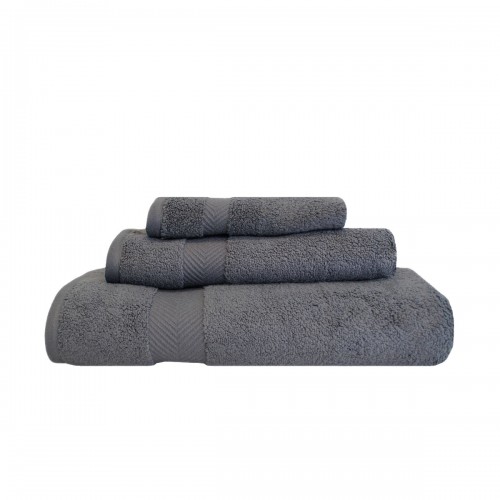 Zt 3 Pc Set Gr Zero Twist Cotton Towel Set - Grey, 3 Pieces