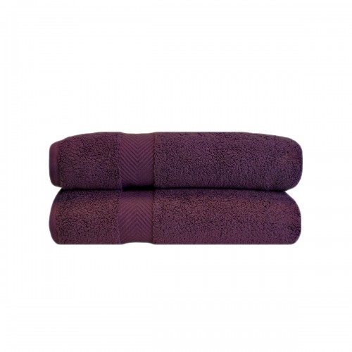 Zt Btowel Gs Zero Twist Cotton Bath Towel Set - Grape Seed, 2 Pieces