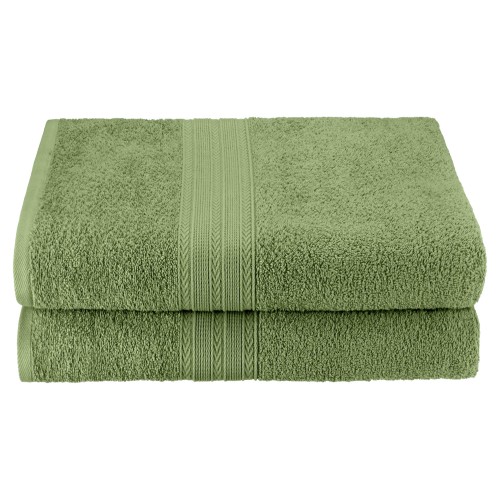 Ef-bsheet Tg Eco-friendly 100 Percent Ringspun Cotton Bath Sheet Towel Set - Terrace Green, 2 Pieces