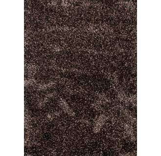 Rug129410 9 X 12 Ft. Shag Solid Pattern Polyester & Wool Area Rug, Black & Taupe