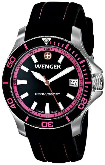 UPC 029621000046 product image for Wenger 621.103 Sea Force Ladies Watch - Black Dial | upcitemdb.com
