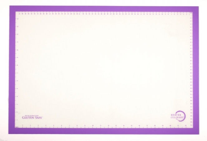 M31087pu Silicone Bake Mat With Purple Border 16.5 X 24.5 In.