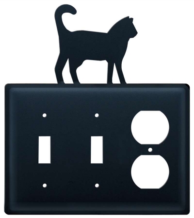 Esso-6 Double Switch & Single Outlet Cover - Cat