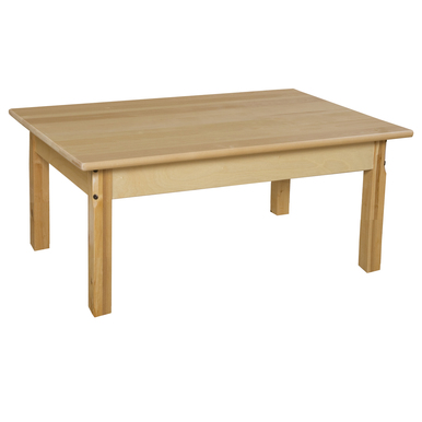 24 X 36 In. Rectangle Hardwood Table With 16 In. Legs
