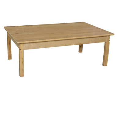 30 X 48 In. Rectangle Hardwood Table With 14 In. Legs