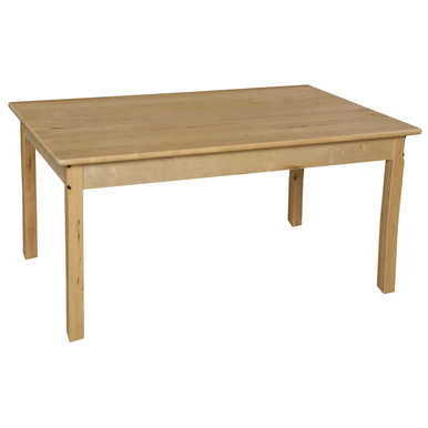 30 X 48 In. Rectangle Hardwood Table With 29 In. Legs