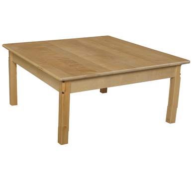 36 In. Square Hardwood Table With 14 In. Legs