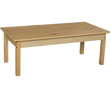 24 X 48 In. Rectangle Hardwood Table With 14 In. Legs