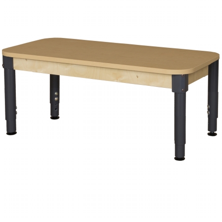 Rectangle High Pressure Laminate Table With Adjustable Legs