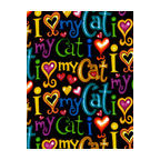 Trs-142 I Luv Cats Square Trivet, Pack Of 3