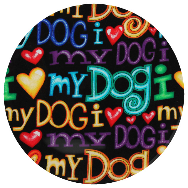 Trt-141 10 In. I Luv Dogs Round Trivet, Pack Of 3