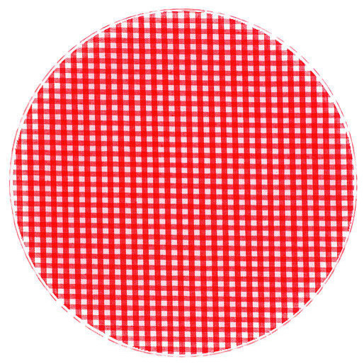 Trt-130 10 In. Red Plaid Round Trivet, Pack Of 3