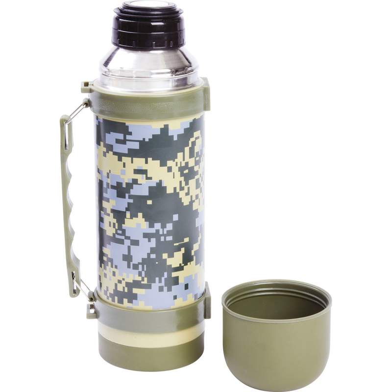Stainless Steel Digital Camouflage Vaccuum Bottle With Handle