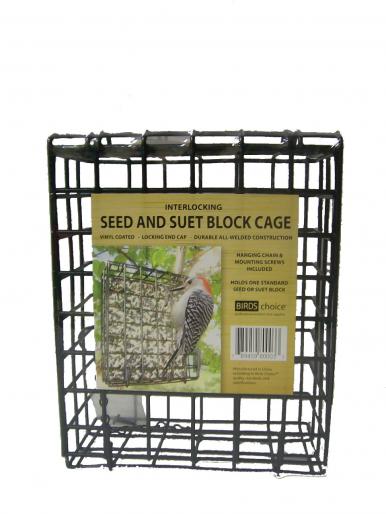 Block Cage Recycled Seed Suet Block Cage