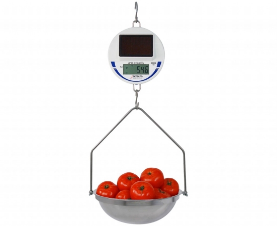 Scs30 Digital Solar Hanging Scale Includes Pan With Bow, 30 Lbs