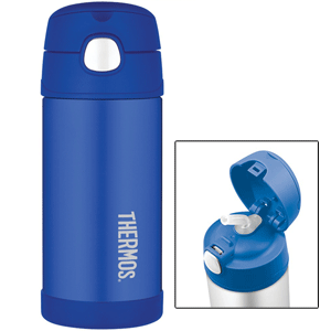 F4013bl6 Funtainer Stainless Steel Insulated Straw Bottle, Blue