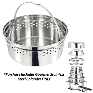 A10-367 Gourmet Colander, Stainless Steel