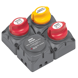 716-sq-140a-dvsr Square Battery Distribution Cluster Single Engine With Two Battery Banks