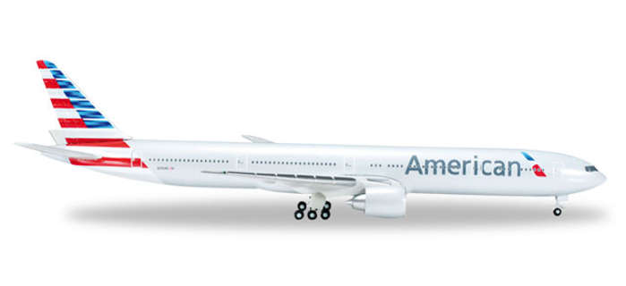 500 Scale He523950-002 1-500 American 777-300 New Livery Reg No. N731an