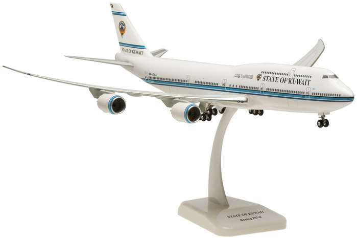 Hg0021g 1-200 State Of Kuwait 747-8 Inflight 9k-gaa With Gear