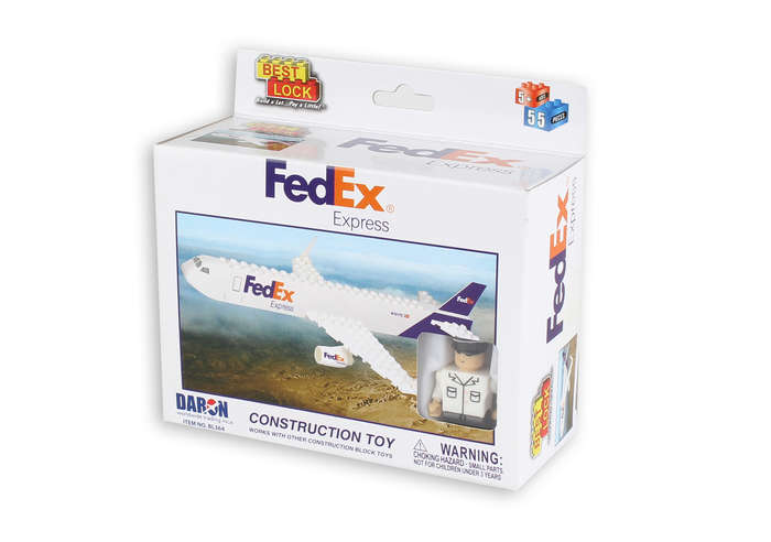 Bl364 Fedex Construction Toy, 55 Pieces