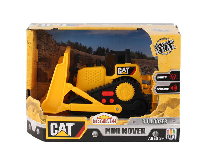 Cat34613 Cat Mini Mover Bulldozer In Box With Lights & Sound