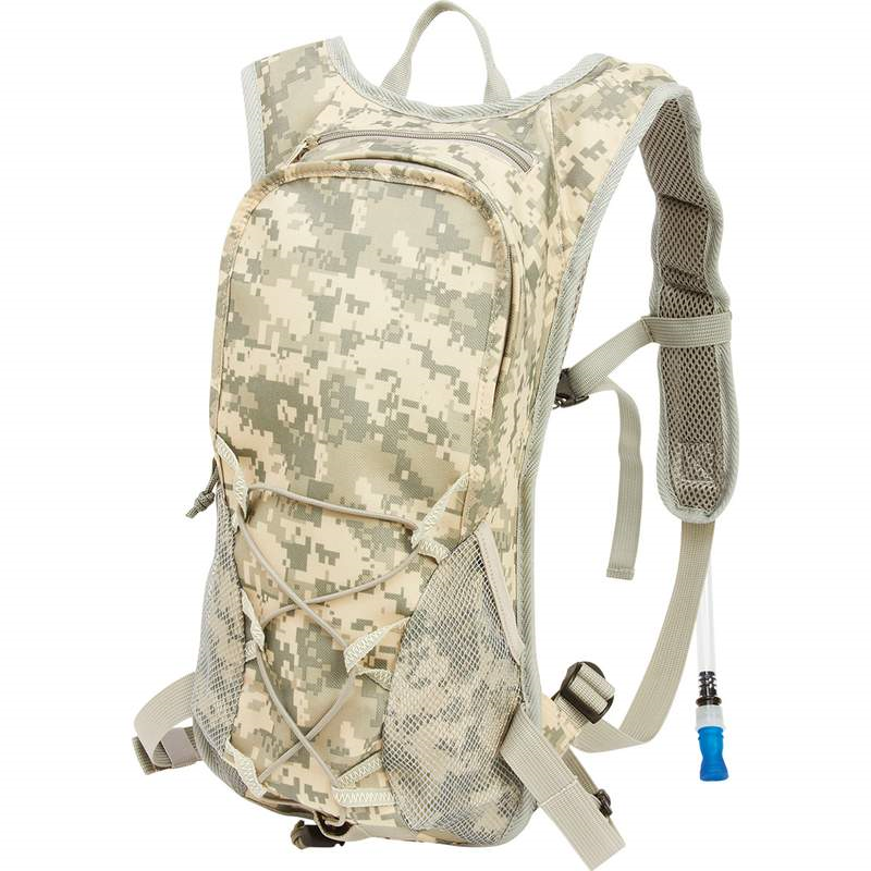 Bnfusa Luh20dc 2qt Digital Camouflage Hydration Pack With Padded Back & Straps