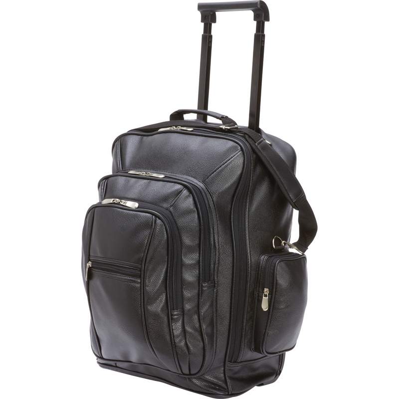 Bnfusa Luputbp Faux Leather Trolley & Backpack With Adjustable Shoulder Straps