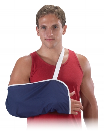 10-59020-lg-4 Closed End Arm Sling, Navy Blue - Large