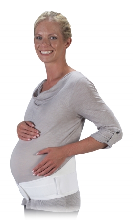 8 In. Woven Maternity Support, White - Medium