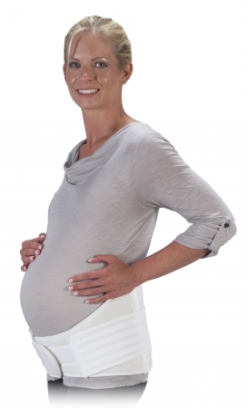 8 In. Mesh Maternity Support, White - Medium