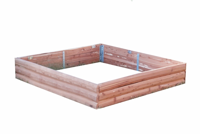 Ab5 Aromatic Log Raised Garden Bed, 47 X 47 X 9 In.