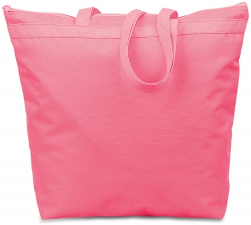 1917498 600 Denier Polyester Large Tote - Hot Pink Case Of 48