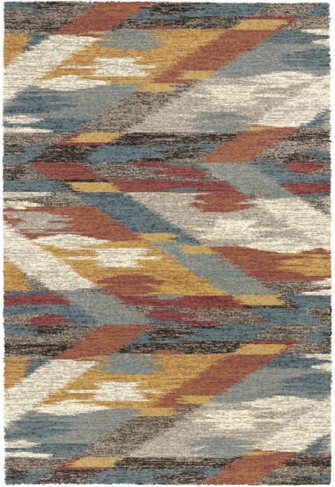 23063 Mehari Collection 7.10 X 11.2 In. Contemporary Rectangle Rug, Multi Color