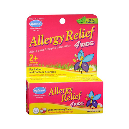 1267848 Homeopathic Allergy Relief 4 Kids, 125 Tablets