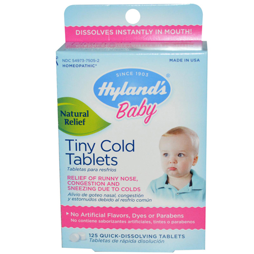 1271980 Homeopathic Baby Tiny Cold Tablets, 125 Tablets