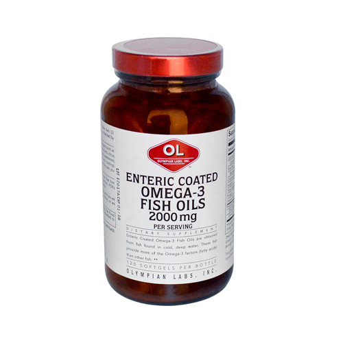 0382333 Omega-3 Fish Oils Enteric Coated Softgels, 2000 Mg - 120 Count