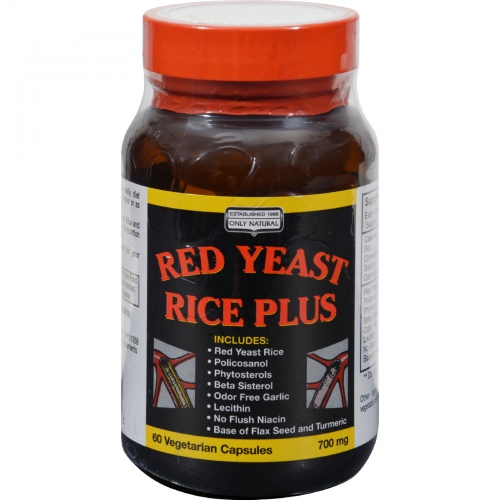 0747857 Red Yeast Rice Plus Vegetarian Capsules, 60 Count
