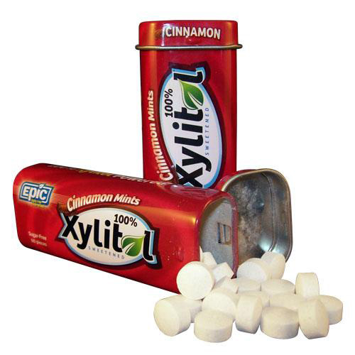 1419803 Cinnamon Xylitol Tin Mints, 60 Count - Case Of 10