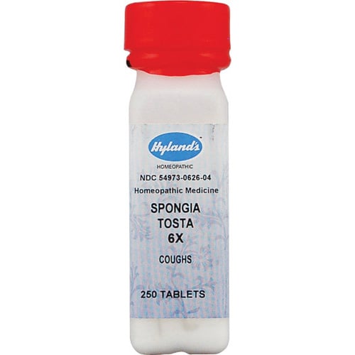 0629576 Homeopathic Spongia Tosta 6x, 250 Tablets