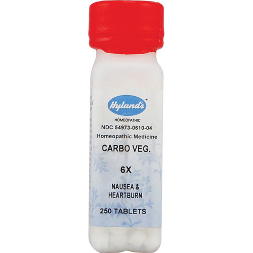 0629014 Homeopathic Carbo Vegetabilis 6x, 250 Tablets