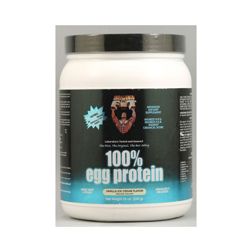 0714204 Nutritionals 100 Percent Egg Protein Vanilla Ice Cream Powder, 12 Oz