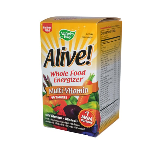 0168070 Alive Multi-vitamin No Iron Added Tablets, 90 Count
