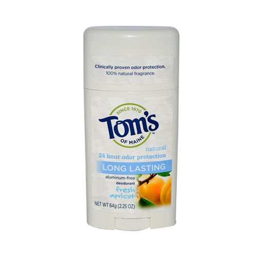 Toms Of Maine 0585596 Apricot Natural Long-lasting Deodorant Stick, 2.25 Oz - Case Of 6