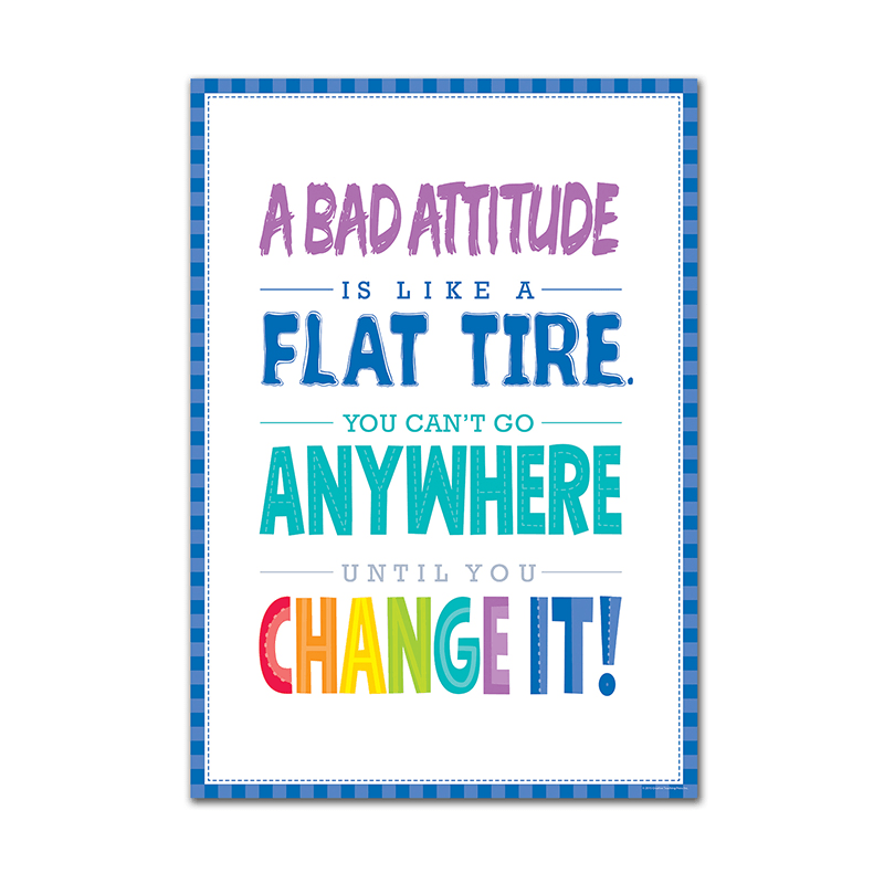 Ctp0308 A Bad Attitude Is Inspire U Poster