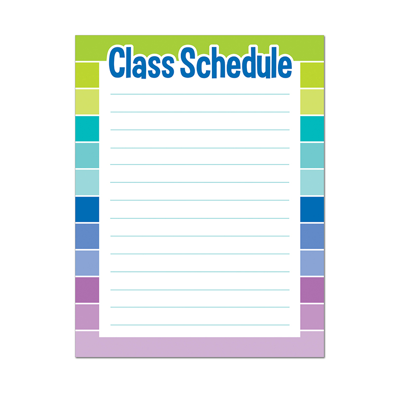 Ctp1128 Class Schedule Chart - Paint